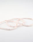 Pulsera Cuarzo Rosa - Bola 4mm (Goma)