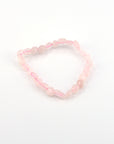 Pulsera Cuarzo Rosa - Semilla (Goma)