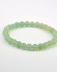 Pulsera Aventurina verde - Bola 6mm (Goma)