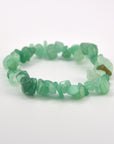 Pulsera Aventurina verde - Chip (Goma)