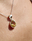 Colgante Citrino - Plata