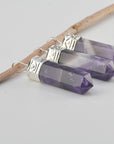 Colgante Amatista - Punta - Péndulo - Metal