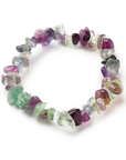 Pulsera Fluorita- Chip (goma)