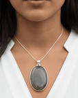 Colgante Obsidiana dorada - Plata
