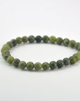 Pulsera Jade Verde - Bola 6mm (Goma)