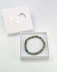 Pulsera Jade Verde - Bola 6mm (Goma)