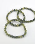 Pulsera Jade Verde - Bola 6mm (Goma)