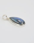 Colgante Labradorita Plata 925 - Piedra Protección Intuición Canadá