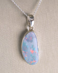 Colgante Ópalo Azul Australiano - Plata - OAA/13