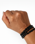 Pulsera Turmalina Negra - Semilla (Goma)