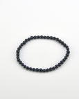 Pulsera Turmalina Negra - Bola 4mm (Goma)