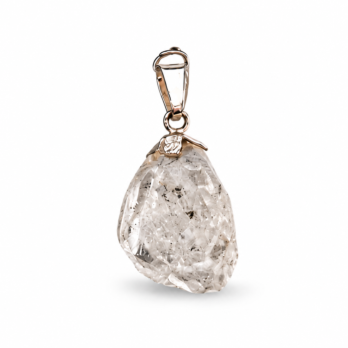 Colgante Cuarzo Herkimer - Plata