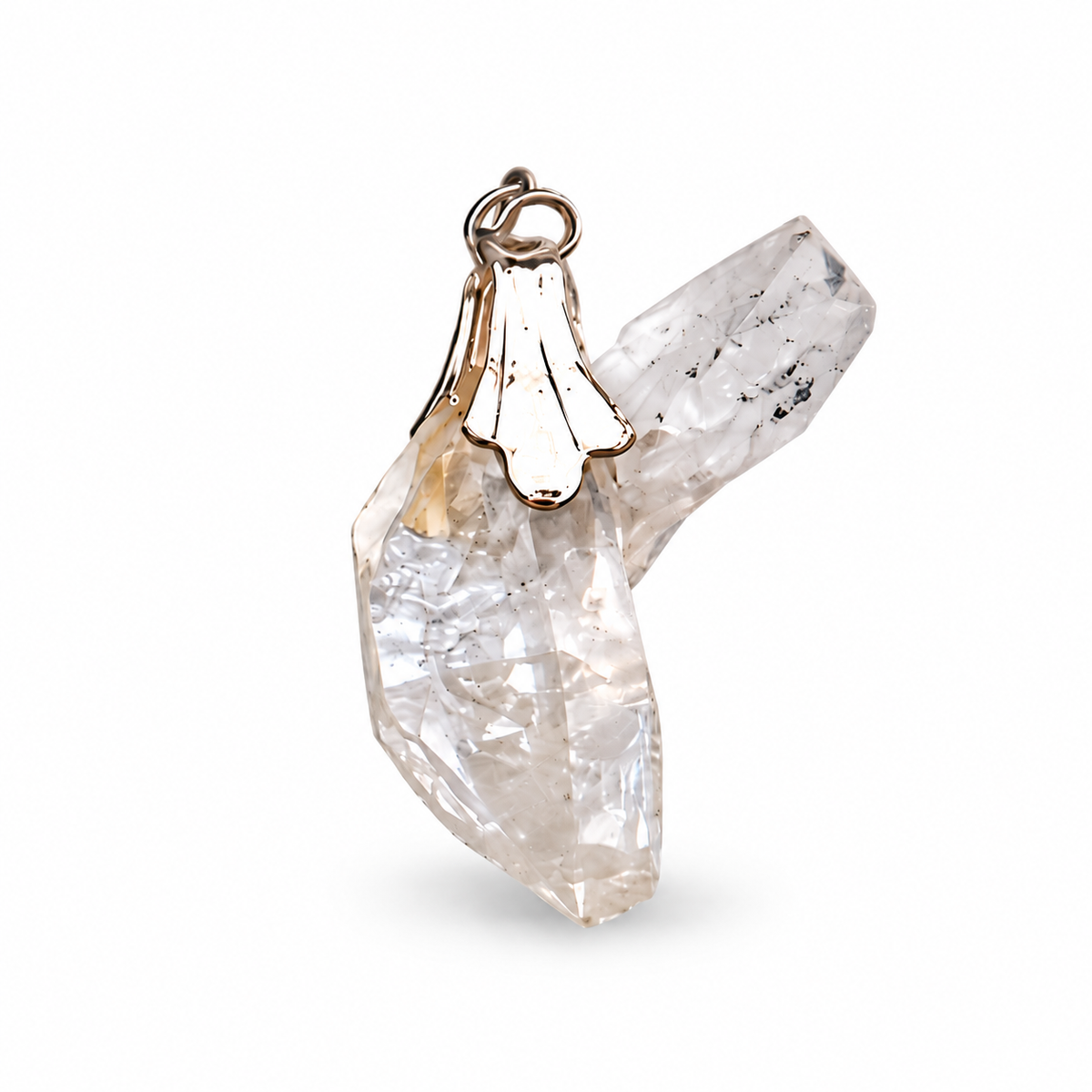 Colgante Cuarzo Herkimer - Plata