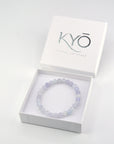 Pulsera Aguamarina - Bola 6mm (Goma)