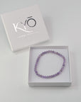 Pulsera Amatista - Bola 4 mm (Goma)
