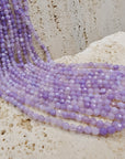 Calcedonia lavanda - Hilo 4 mm facetada
