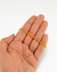 Pulsera Citrino - bola 3 mm facetada - Plata