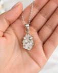 Colgante Cuarzo Herkimer - Plata