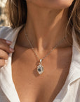 Colgante Cuarzo Herkimer - Plata