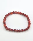 Pulsera Cornalina 6 mm (Goma)