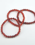 Pulsera Cornalina 6 mm (Goma)
