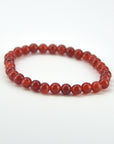 Pulsera Cornalina 6 mm (Goma)