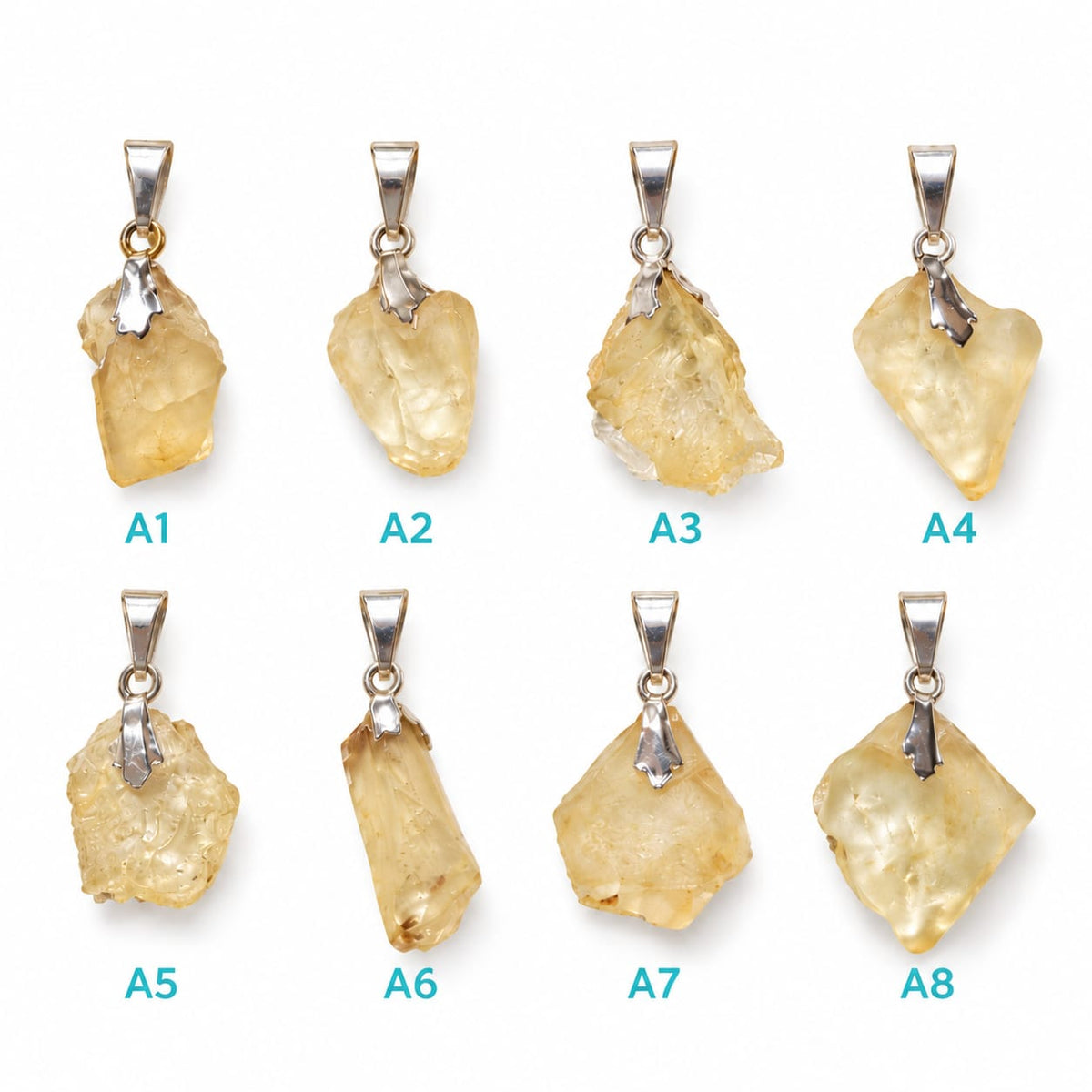 Colgante Cristal de Libia - Plata