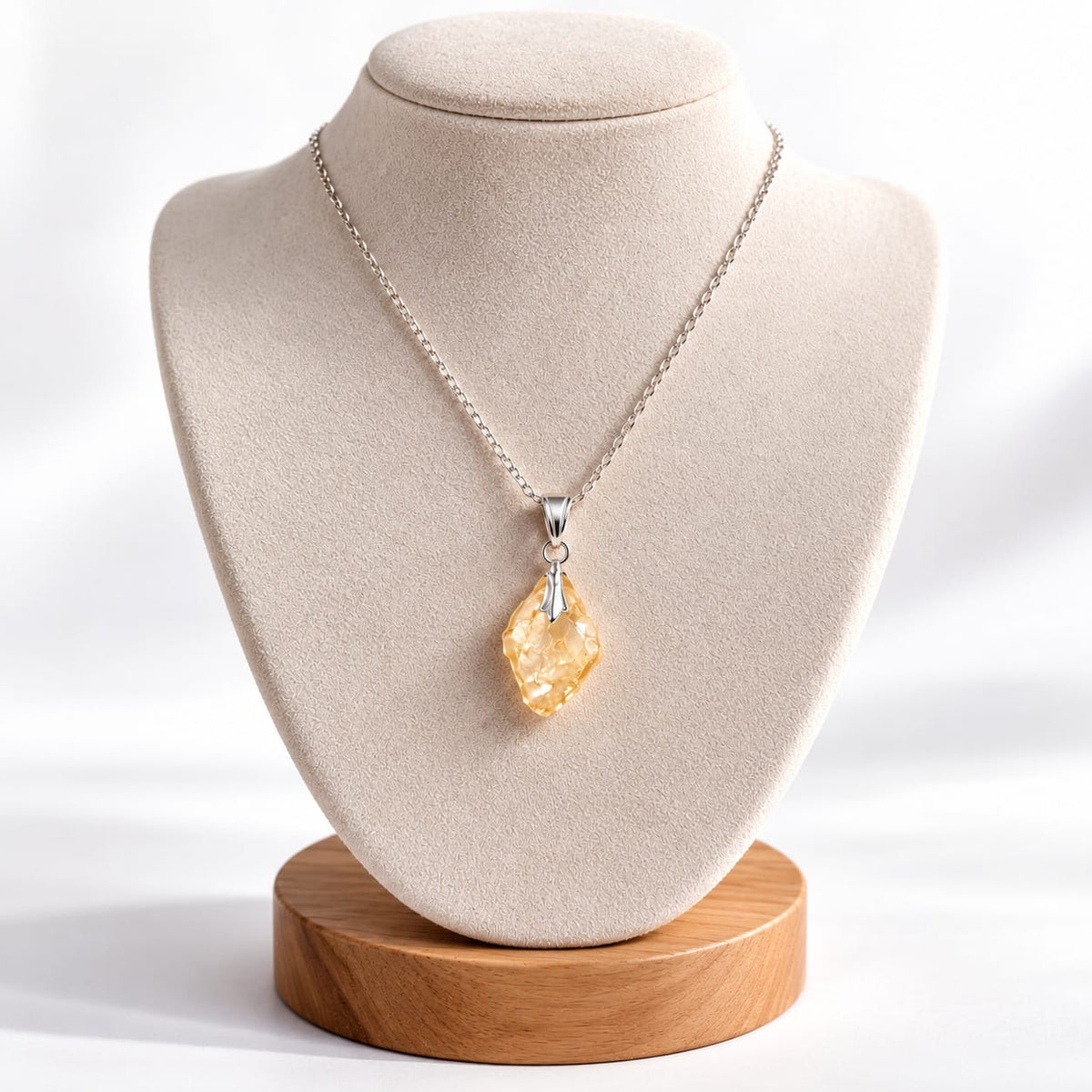 Colgante Cristal de Libia - Plata