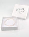 Pulsera Cuarzo Rosa - Bola 4mm (Goma)
