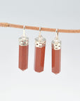 Colgante Jaspe Rojo - Punta - Metal