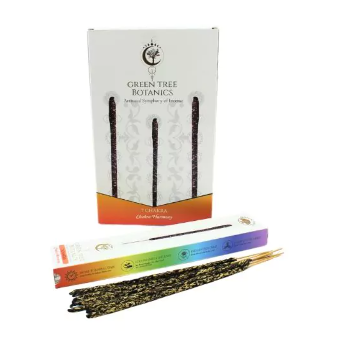 Incienso de los 7 Chakras Green Tree Botanics – Kyō Energy Crystals