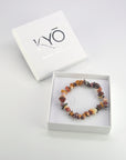 Pulsera Jaspe Mookaita - Chip (Goma)