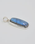 Colgante Labradorita Plata 925 - Piedra Protección Intuición Canadá