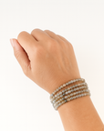 Pulsera Labradorita - Bola 4-5 mm (Goma)