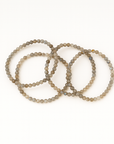 Pulsera Labradorita - Bola 4-5 mm (Goma)