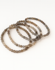 Pulsera Labradorita - Bola 4-5 mm (Goma)