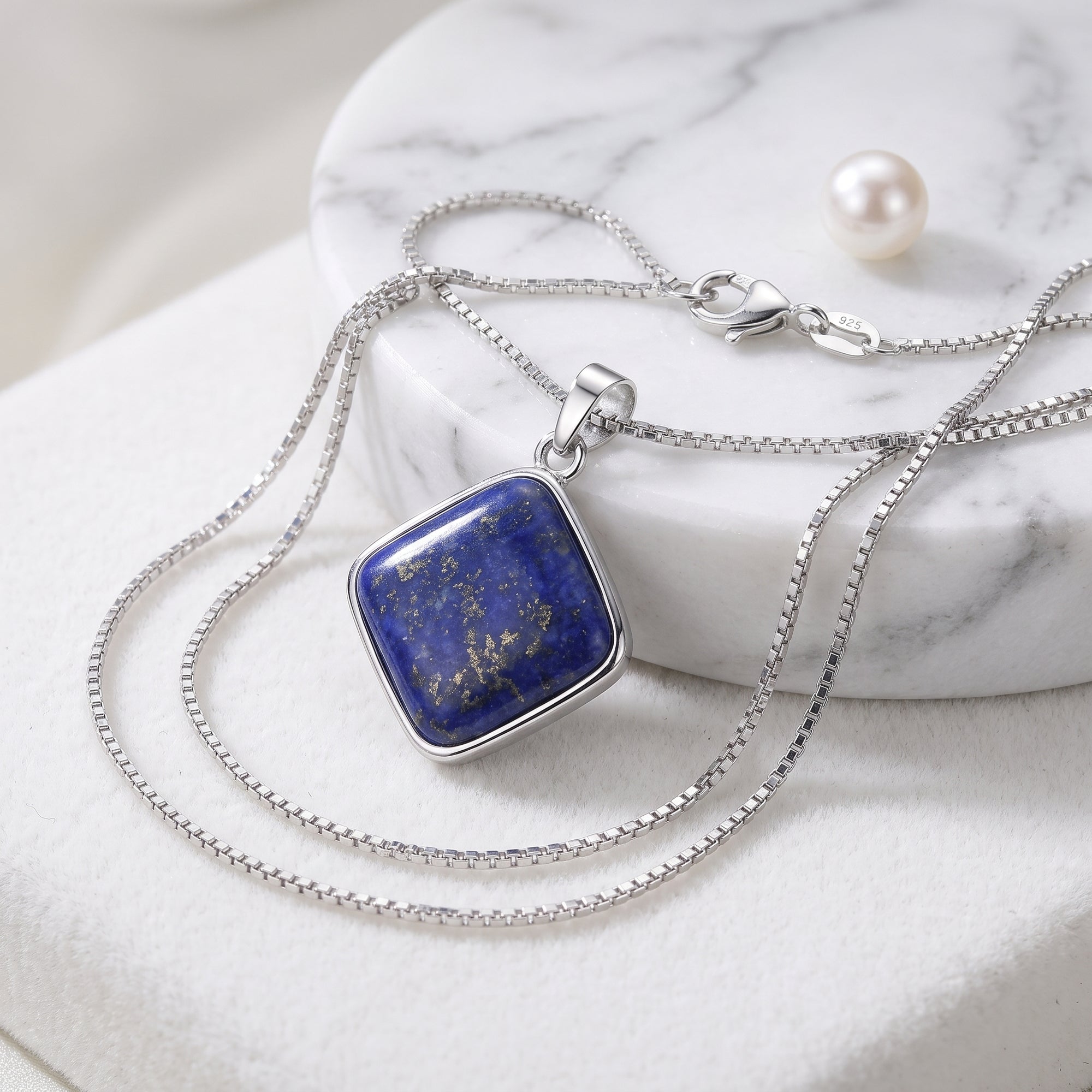 Colgante Lapislazuli rombo