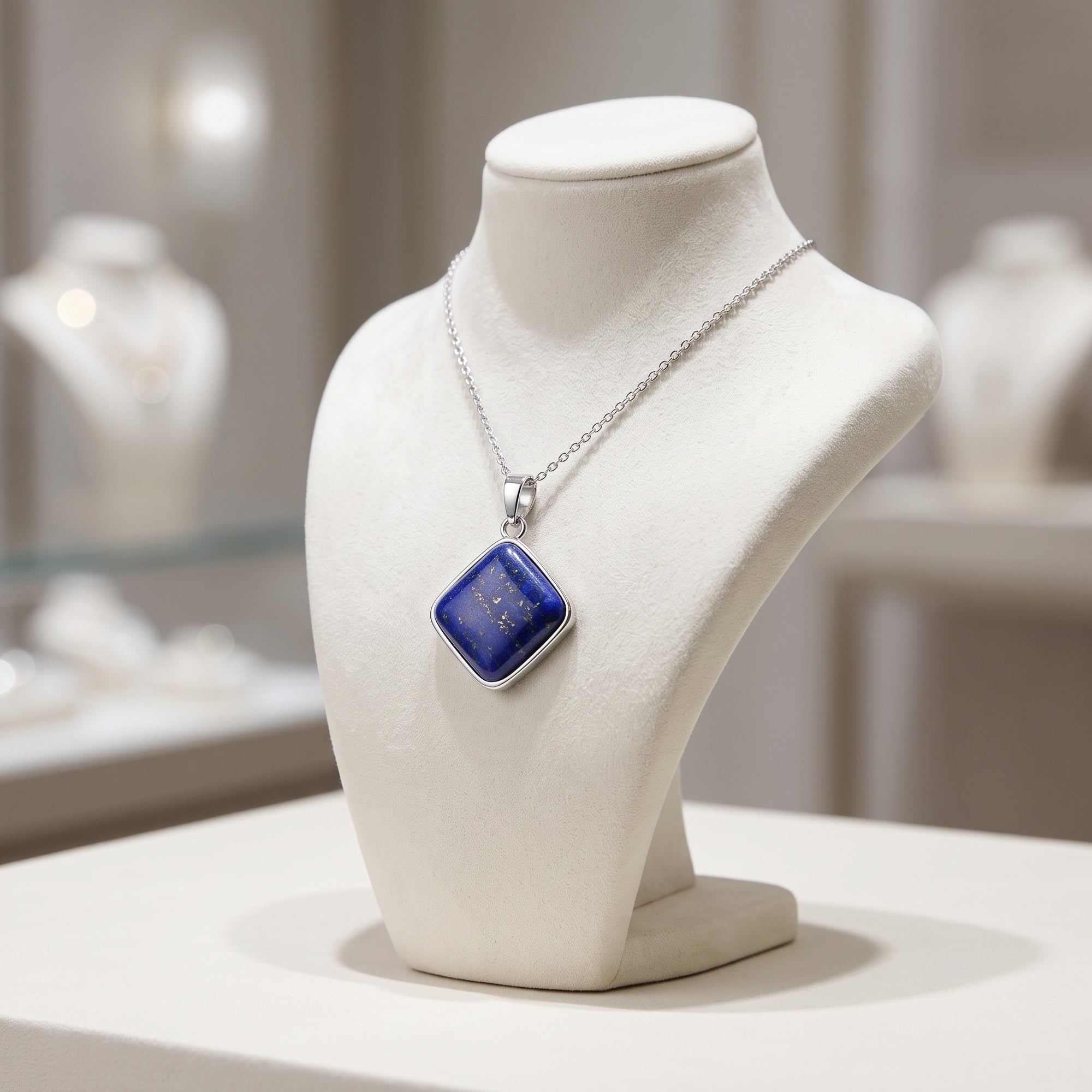 Colgante Lapislazuli rombo