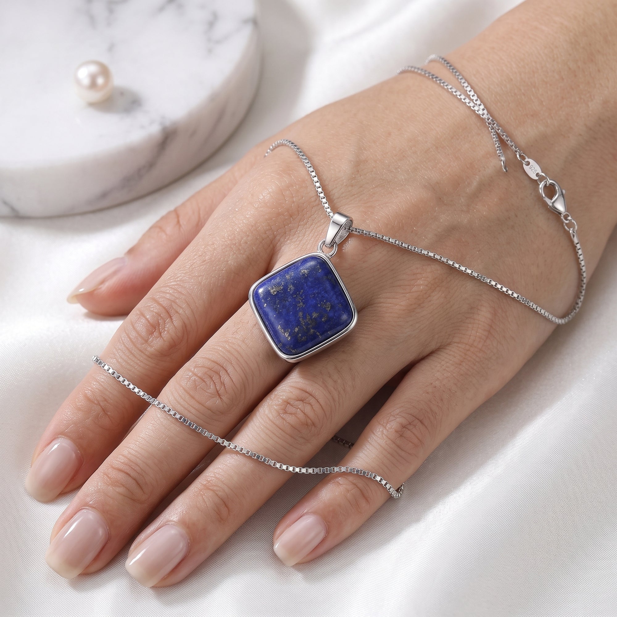 Colgante Lapislazuli rombo