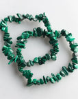 Pulsera Malaquita - Chip (Goma)