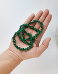 Pulsera Malaquita - Chip (Goma)