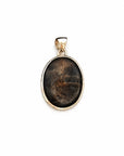 Colgante Piedra Luna Negra - Plata