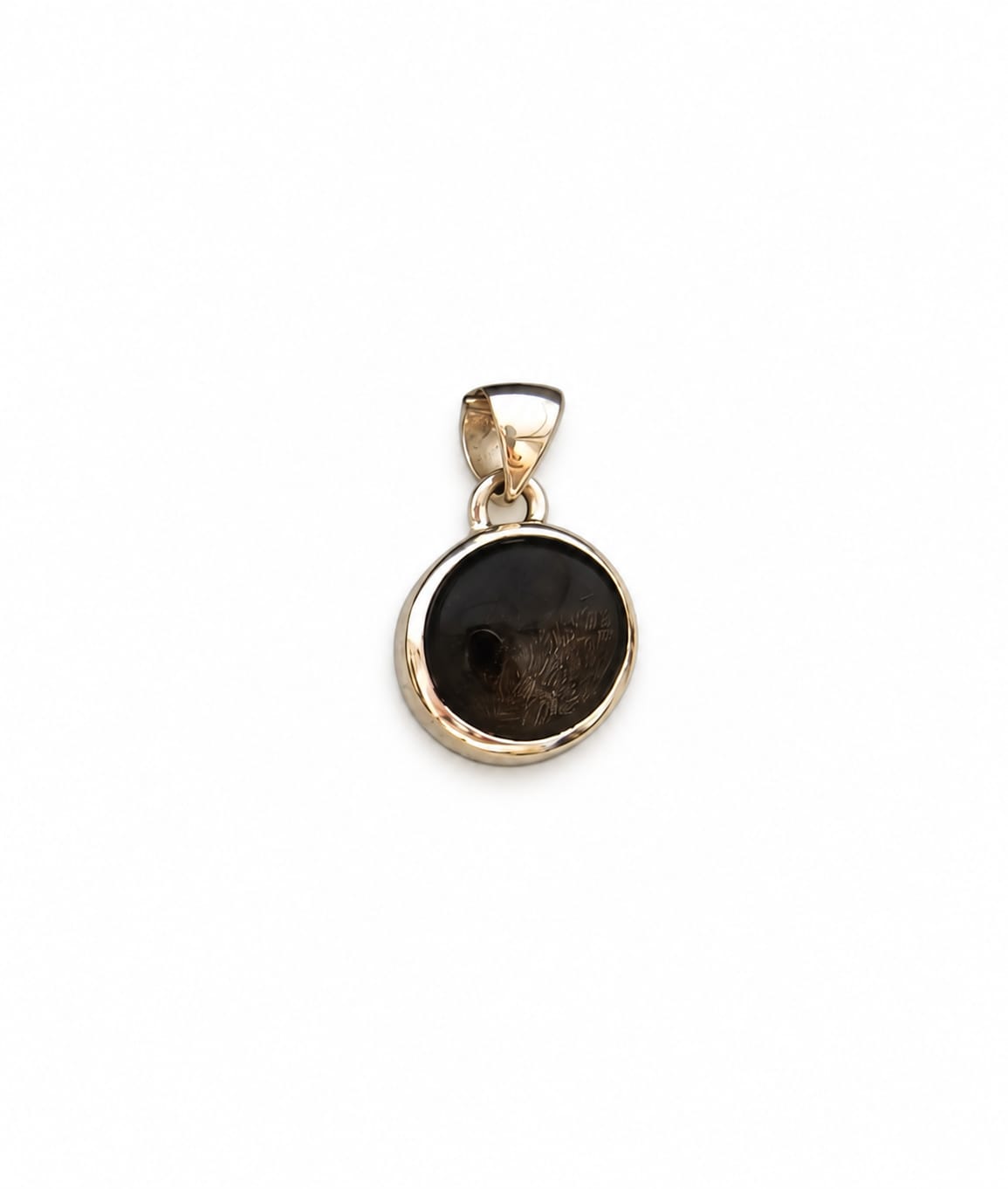 Colgante Piedra Luna Negra - Plata