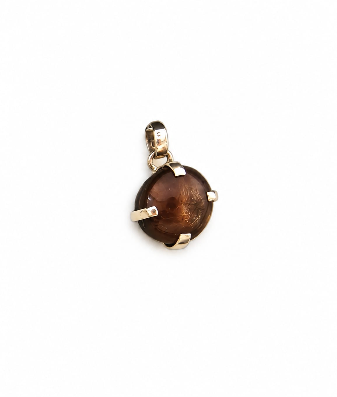 Colgante Piedra Luna Negra - Plata