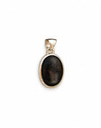 Colgante Piedra Luna Negra - Plata
