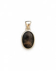 Colgante Piedra Luna Negra - Plata