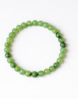 Pulsera Prehnita - Bola 6mm - Goma