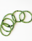 Pulsera Prehnita - Bola 6mm - Goma
