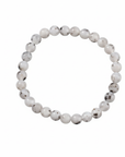 Pulsera Piedra Luna 6 mm - Goma Elástica