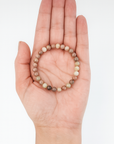 Pulsera Rodocrosita - Bola 6mm - Goma